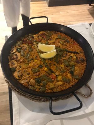 Vegan paella  at Capri in Calpe