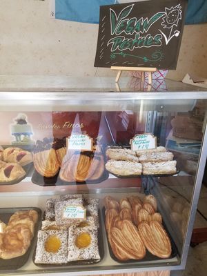 Just one half of one of the cases with vegan options! at Pasteles Finos Del Angel in Tacoma
