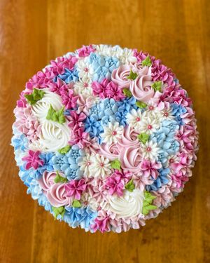 Floral cake  at The Littlest Bake Shop in Kansas City