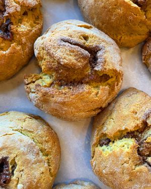 Cinnamon roll sticky biscuits  at The Littlest Bake Shop in Kansas City