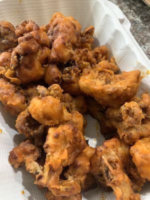 Buffalo cauliflower  at Green Fusion in Ridgewood