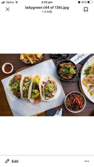 Delicious vegan tacos ! So creative and different!  at Lady Green in Brighton