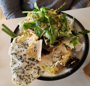 Warm Beef Salad with mushroom substitution at Lady Green in Brighton
