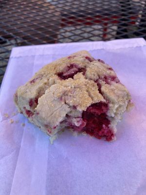 Vegan Raspberry Scone at The Red Bird Cafe in Roslyn