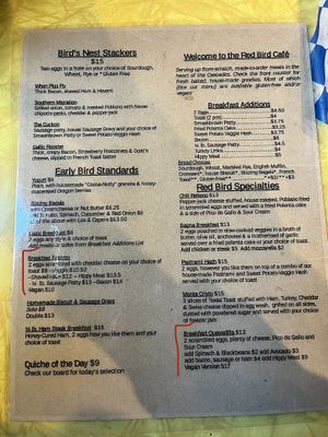   at The Red Bird Cafe in Roslyn