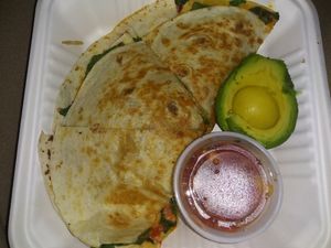 Quesadilla at The Red Bird Cafe in Roslyn