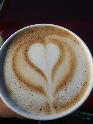 Oatmilk mocha at The Red Bird Cafe in Roslyn
