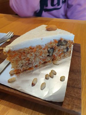 Carrot cake, my all time favourite! 🌱🔥😍🤘 at Divine Planet Vegan Cafe in Wuxi