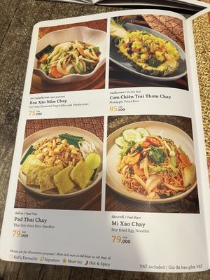 Veggie options 2  at Thai Market in Da Nang