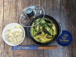 vegetarian green curry  at Thai Market in Da Nang