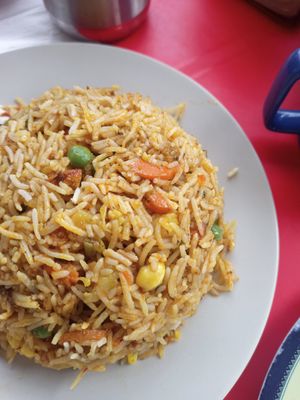 Veg byriani at Singh Chapati in Tanah Rata