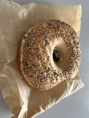 Creme cheese bagel   at Yuícery - Hospitalstraße in Stuttgart
