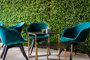 You can relax in a designed but comfy spot. Also you can work from here, because there is Highspeed WLAN for the Guests. at Yuícery - Hospitalstraße in Stuttgart