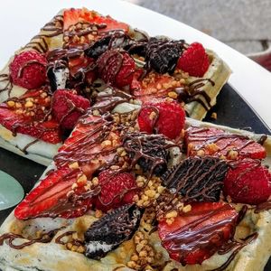 Yummy waffels at Yuícery - Hospitalstraße in Stuttgart