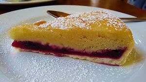 Cherry bakewell at Station Promenade in Morecambe