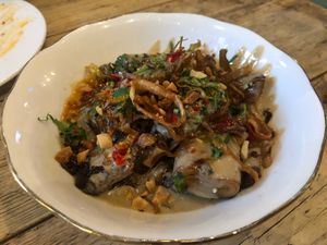 Delicious vegan cheung fun  at Pachamama in London