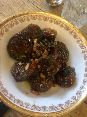 My fav!! Melt in your mouth Miso aubergine  at Pachamama in London