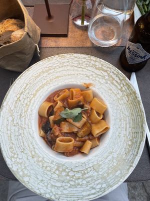 Pasta vegetariana without cheese   at A'nica in Palermo