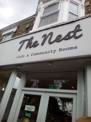 Cafe front. at The Nest in Gateshead