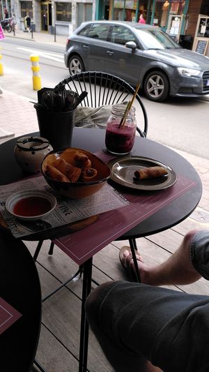 Vegan nems with seitan at Coco in De Panne