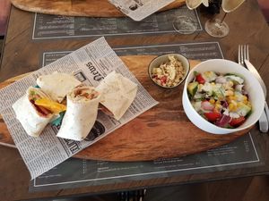 Vegan wrap at Coco in De Panne