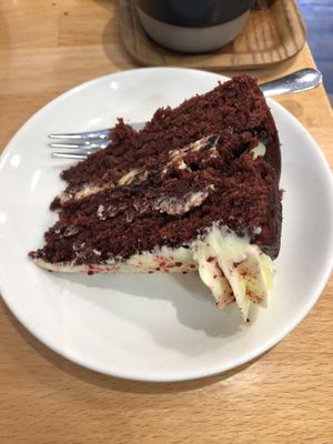 Red Velvet Cake  at Nelson Coffee Co in Eastbourne