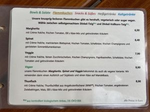 Flammkuchen Veggie auch vegan 🌱  at Primesurf Fehmarn in Fehmarn