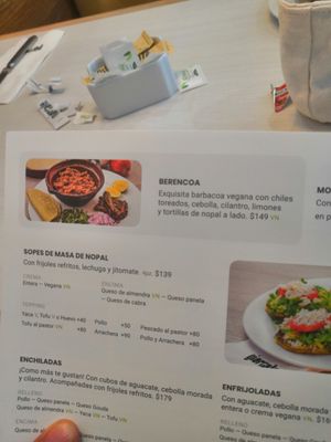 Menu at Giornale - Nomad Mítikah in Mexico City