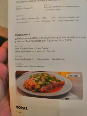 Menu at Giornale - Nomad Mítikah in Mexico City