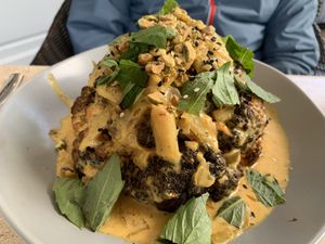 Baked curried cauliflower  at Pine in Hanover
