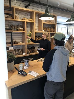 Small batch bakery, daily menu of sourdough breads changes every day at BReD in Whistler