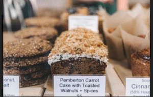 And emphasis on seasonal produce, using carrots from Pemberton. Topped with a tofu-based cream cheese... yummy! at BReD in Whistler