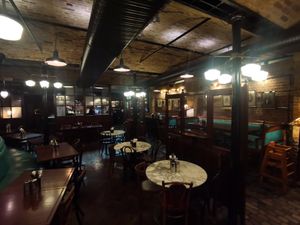 Downstairs pub-like area at Dishoom - King's Cross in London