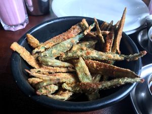 Okra fries   at Dishoom - King's Cross in London