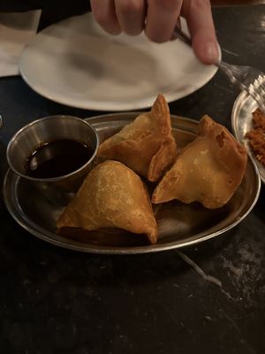 Vegetable Samosas  at Dishoom - King's Cross in London