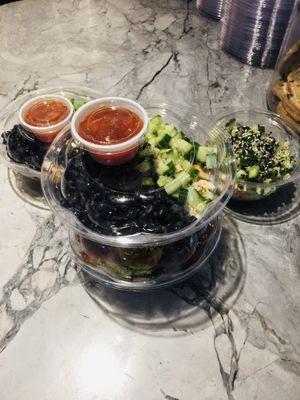 To go bowls at Spoondrift in Sanibel