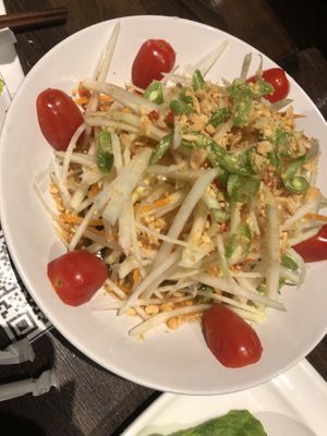 Green papaya salad   at Dao Palate - Flatbush in Brooklyn