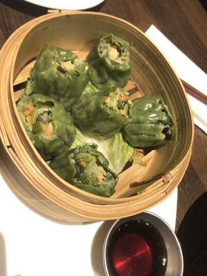 Steamed spinach shumai   at Dao Palate - Flatbush in Brooklyn