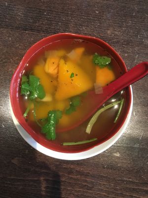 Pumpkin soup at Dao Palate - Flatbush in Brooklyn