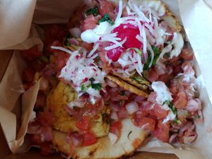 Breakfast tacos at The Vegan Butcher in Allentown