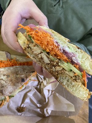 Bai mai with tofu  at The Vegan Butcher in Allentown