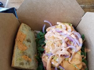 Breakfast Bahn Mi with Just Egg at The Vegan Butcher in Allentown