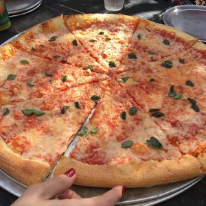 Margarita pizza  at California Sun in Los Angeles