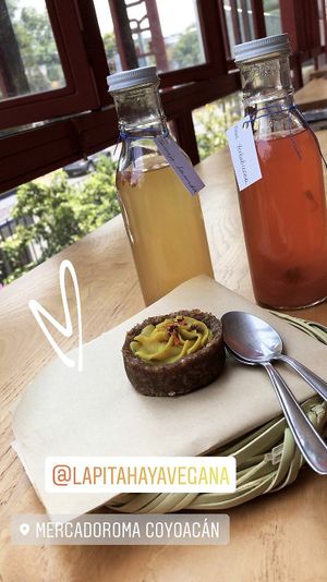 Pie de limón crudivegano  at La Pitahaya Vegana - Mercado del Carmen San Ángel in Mexico City