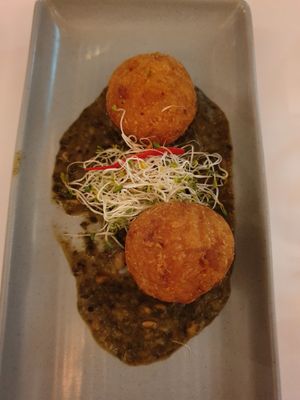 Indian spiced arancini

 at Rubyos in Newtown