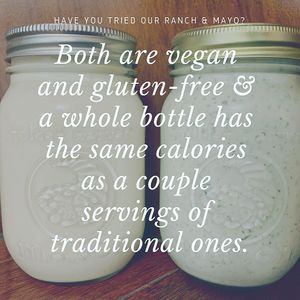 House made vegan mayo and ranch at Bucha Brewhouse and Bistro in Princeton