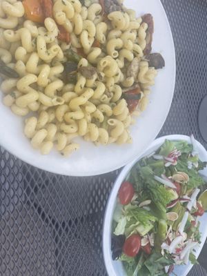 Vegetable pasta and asparagus salad   at Public House of Woodstock in Woodstock