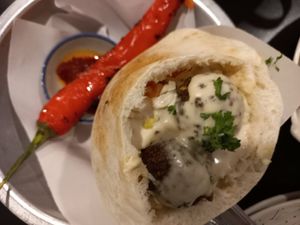 Falafel sandwich at Hummus Chiang Mai in Chiang Mai