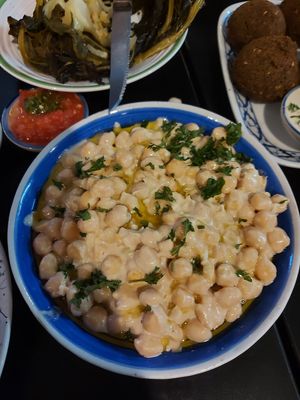 Hummus chickpea dish at Hummus Chiang Mai in Chiang Mai