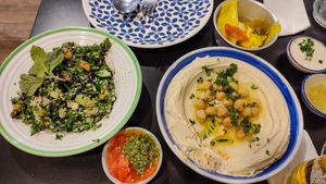 Tabbouleh and Hummus. at Hummus Chiang Mai in Chiang Mai
